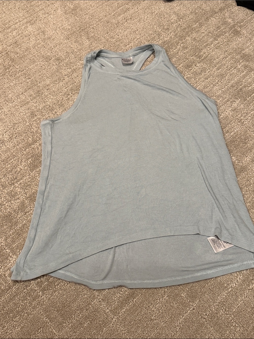 Athleta Light Blue Women's Racerback Tank Top